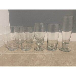 Craft Beer Brew Glass Snifter Set of 8 tasting kit pint tumbler Pilsner mugs
